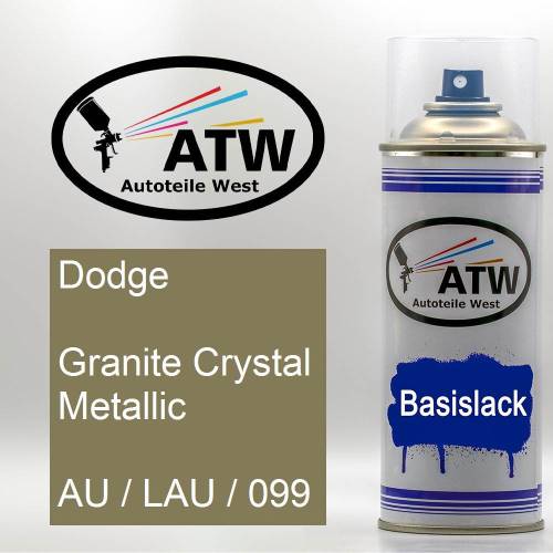 Dodge, Granite Crystal Metallic, AU / LAU / 099: 400ml Sprühdose, von ATW Autoteile West.